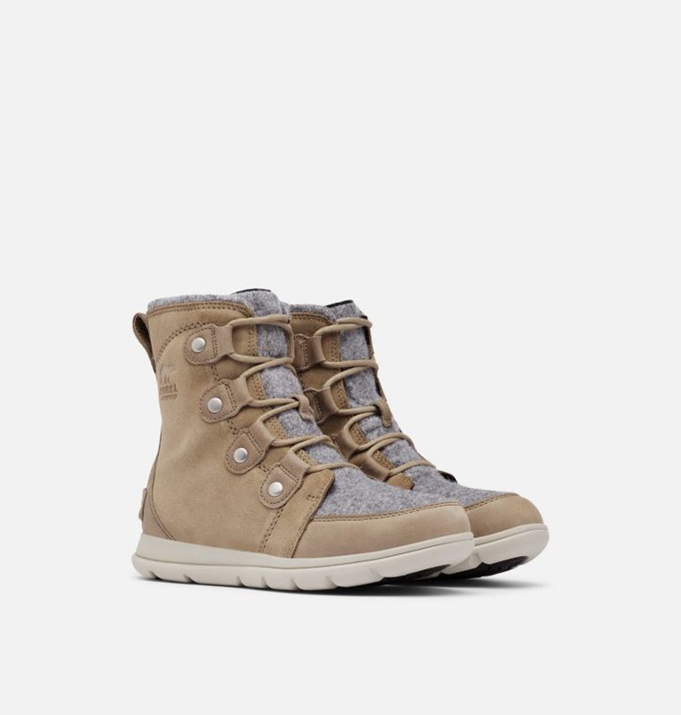 Sorel Dam Vinterkängor Khaki - Explorer™ Joan Låga - OAX-605138